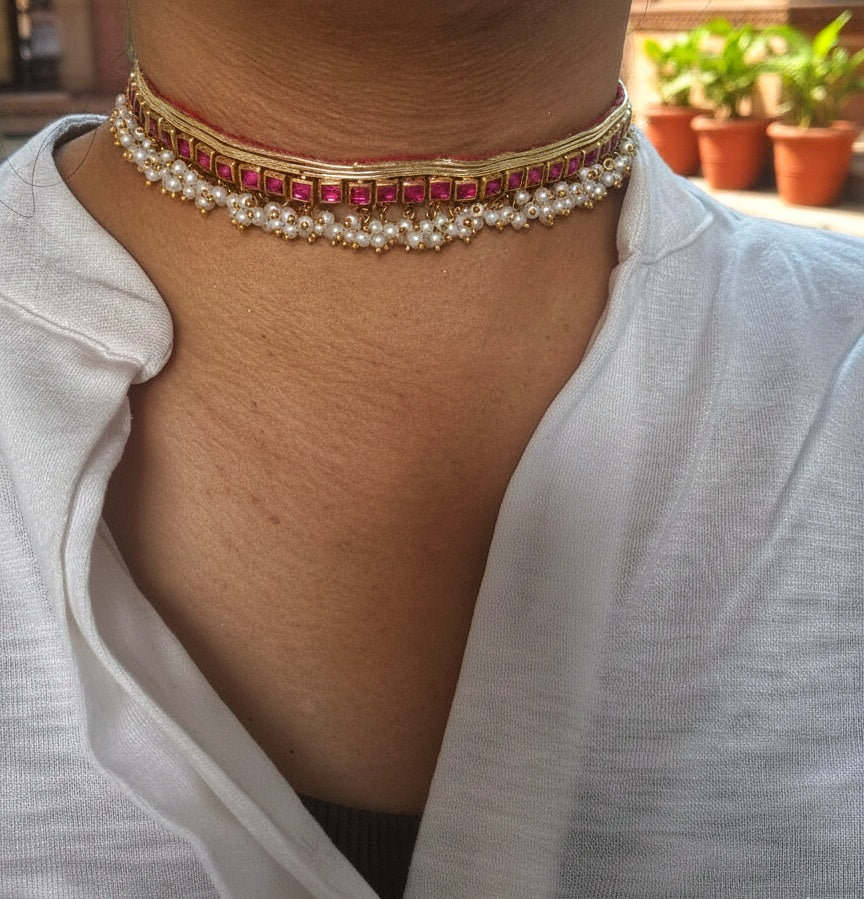 Handmade kundan choker