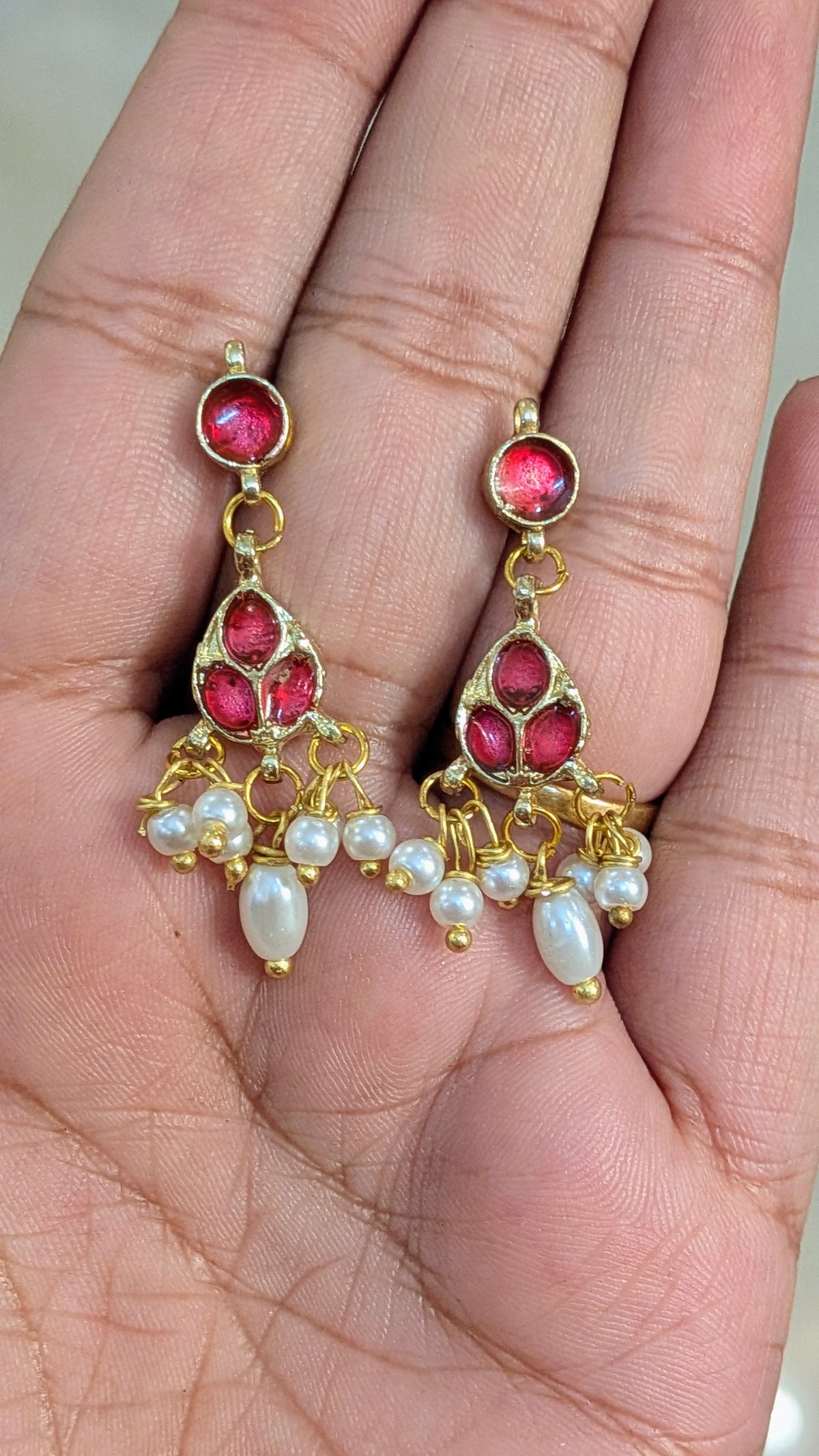 Kundan Enamel Earrings