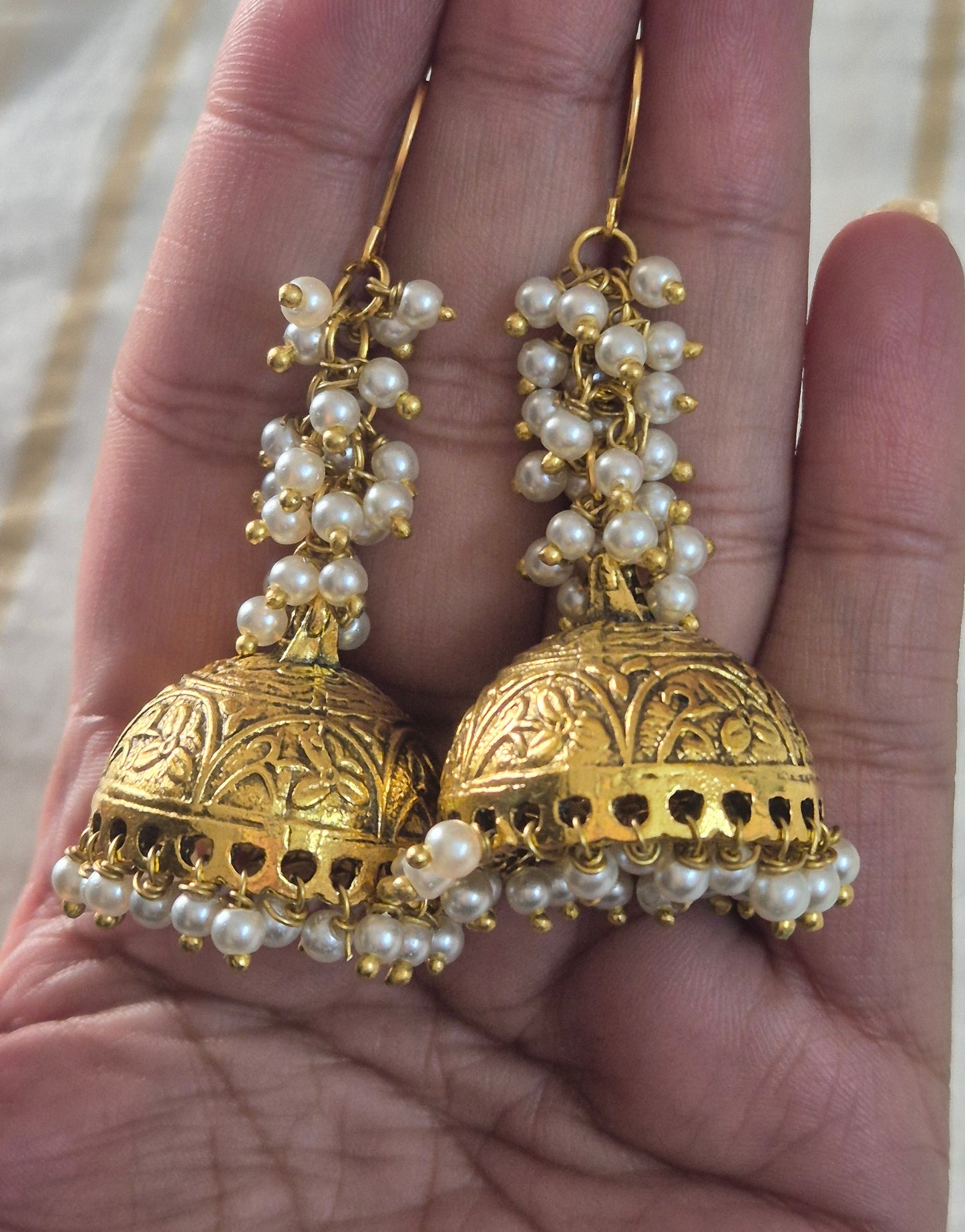 Golden jhumka