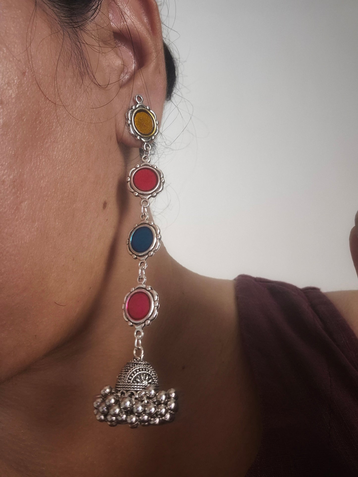 Jhumka chota darpan wala