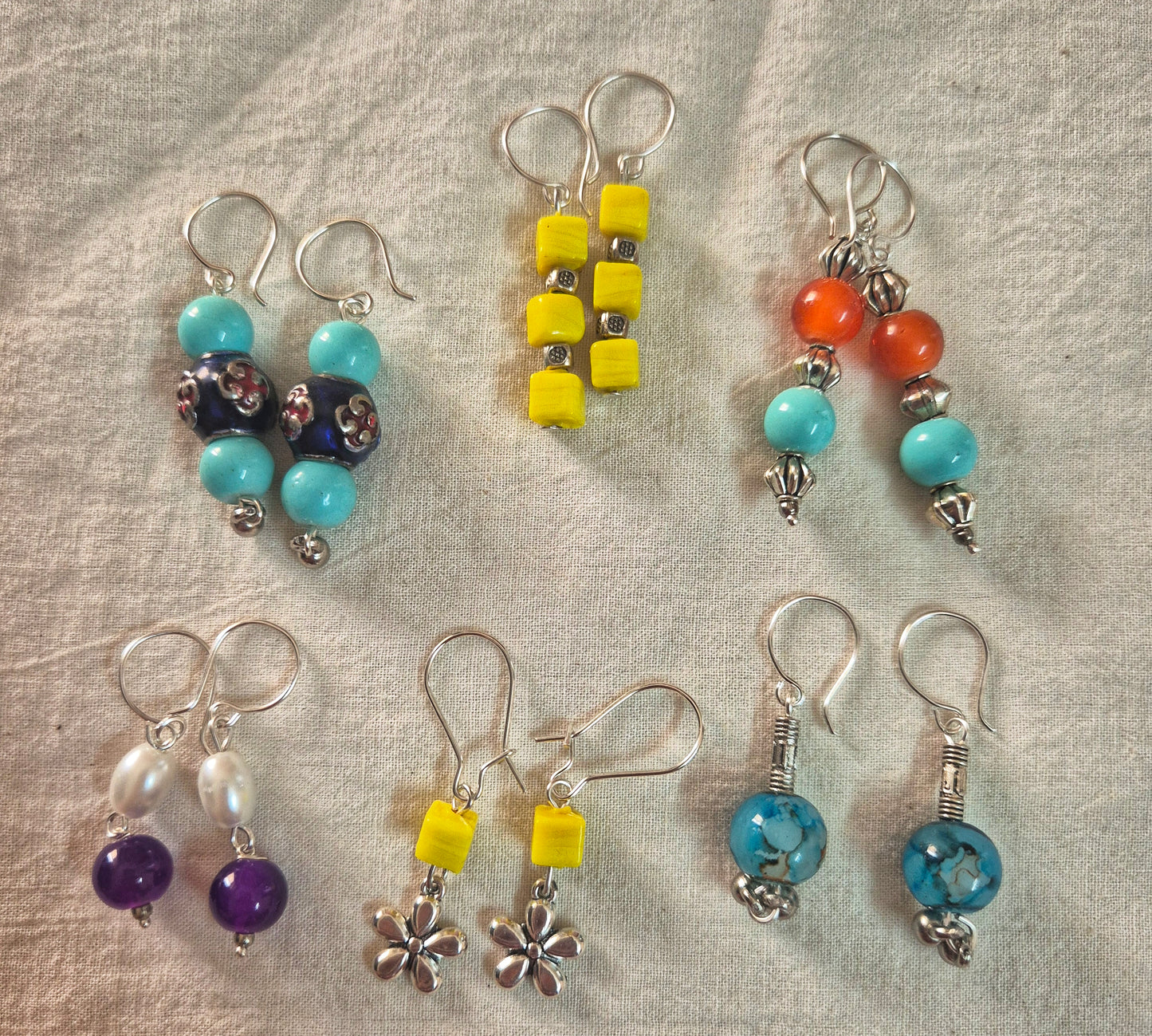 Combo of 6 bead earring