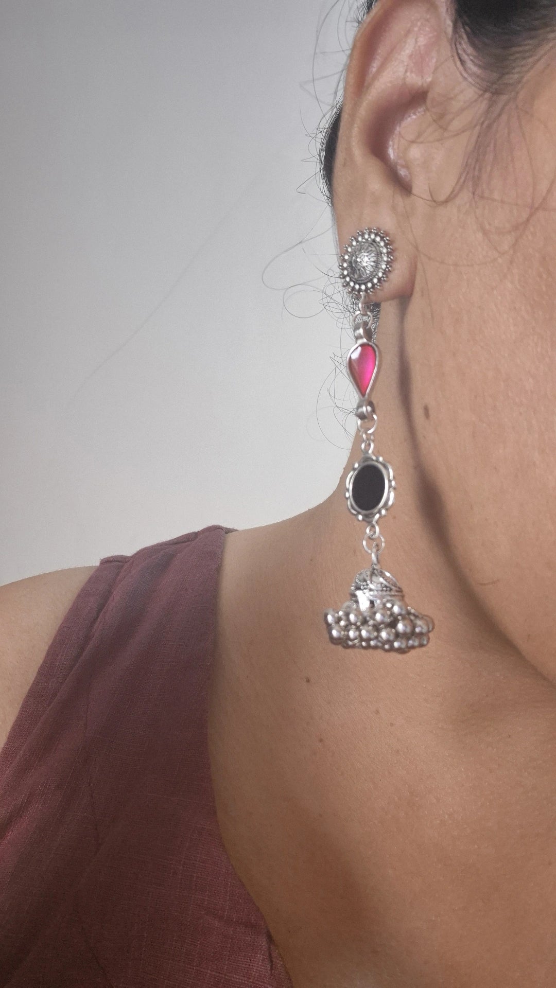 Jhumki with 1 patti and chota darpan