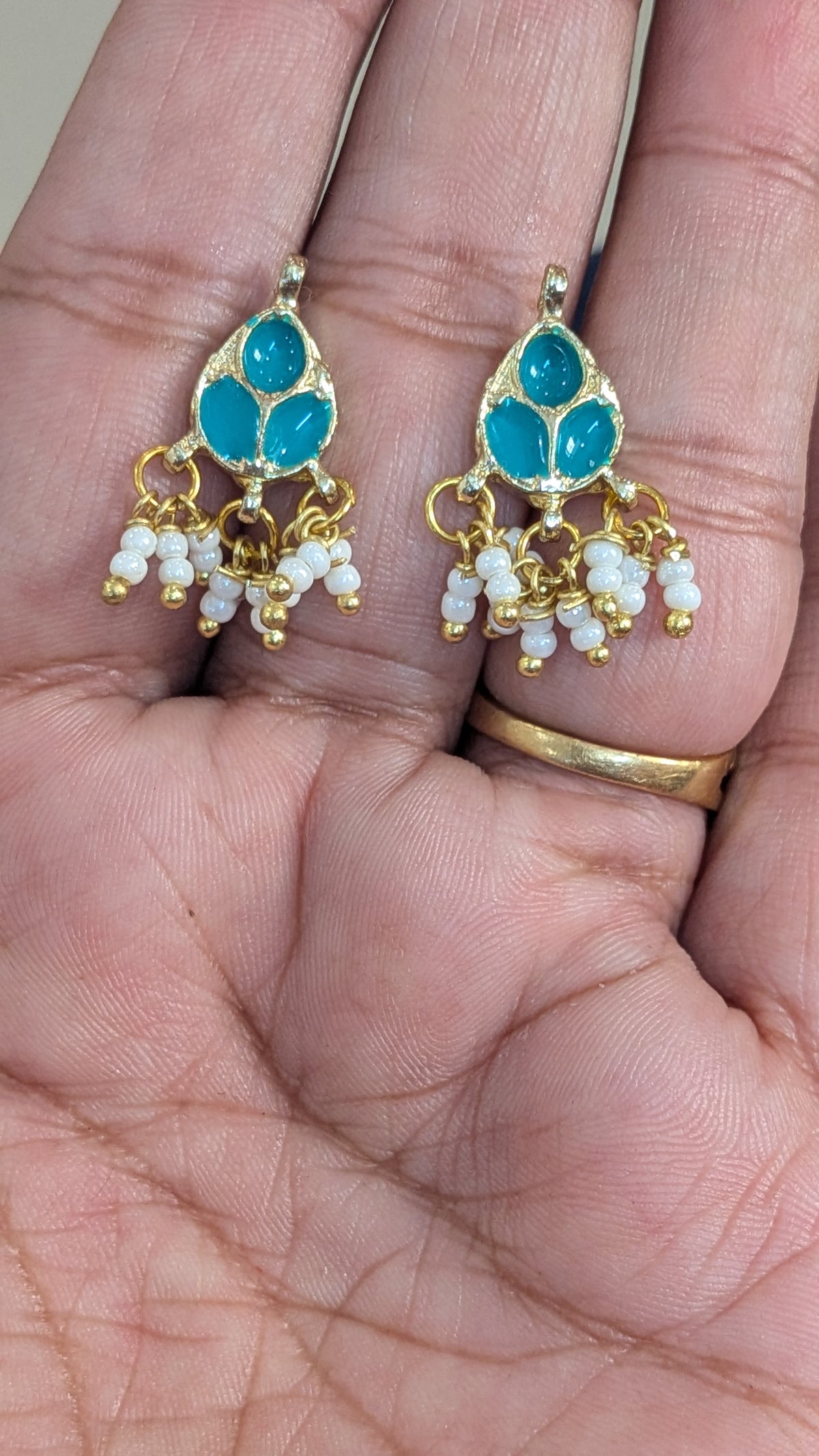 Kundan Enamel Earrings