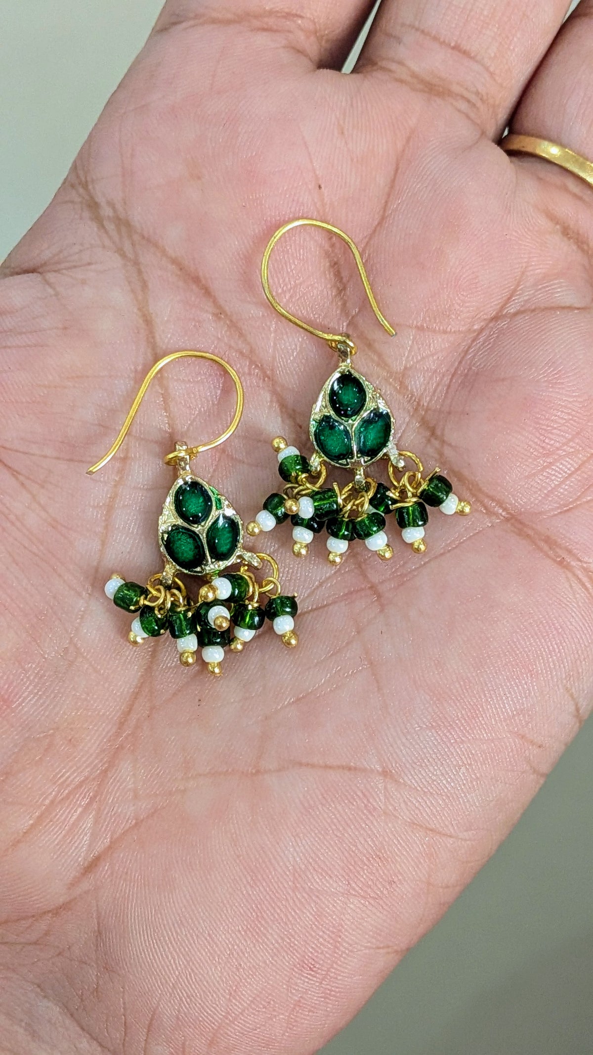 Kundan Enamel Earrings