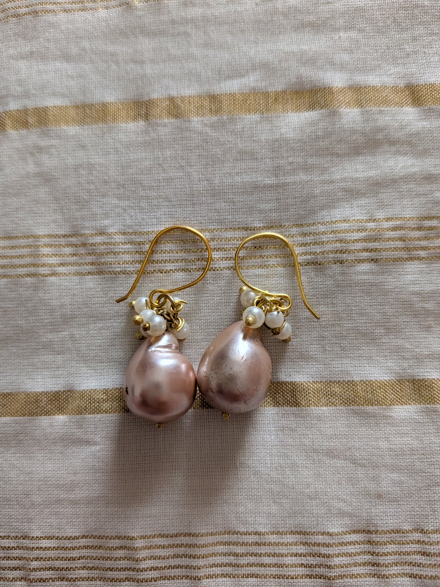 Bada Moti drop bead earrings