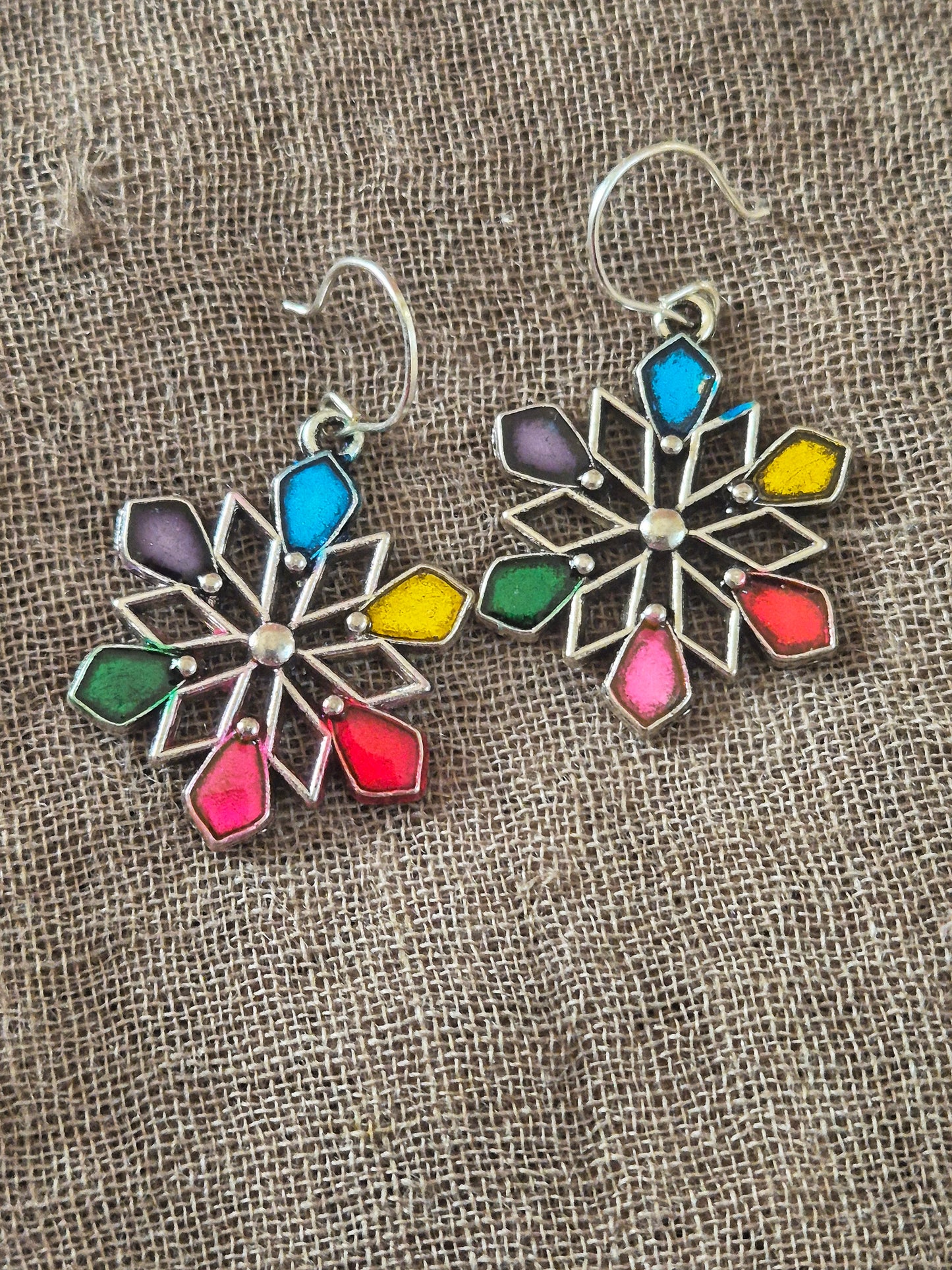 Snow flake earrings