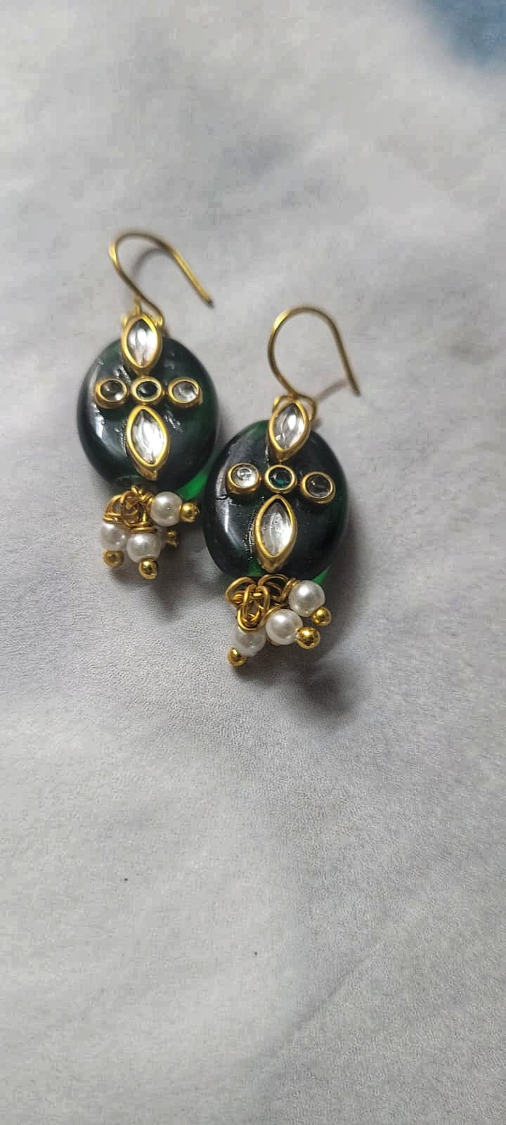 Kundan wali Bead earring 2