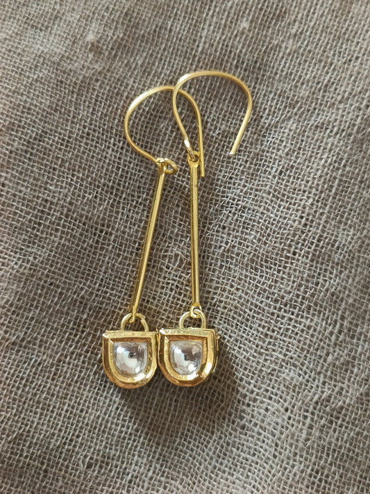 Kundan Long earrings