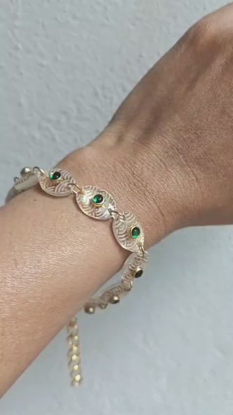 Kundan resin bracelet