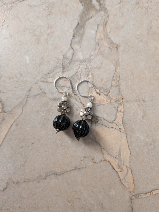 Pumpkin Bead earrings