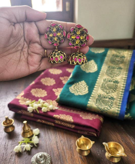 Ful kundan wala jhumka