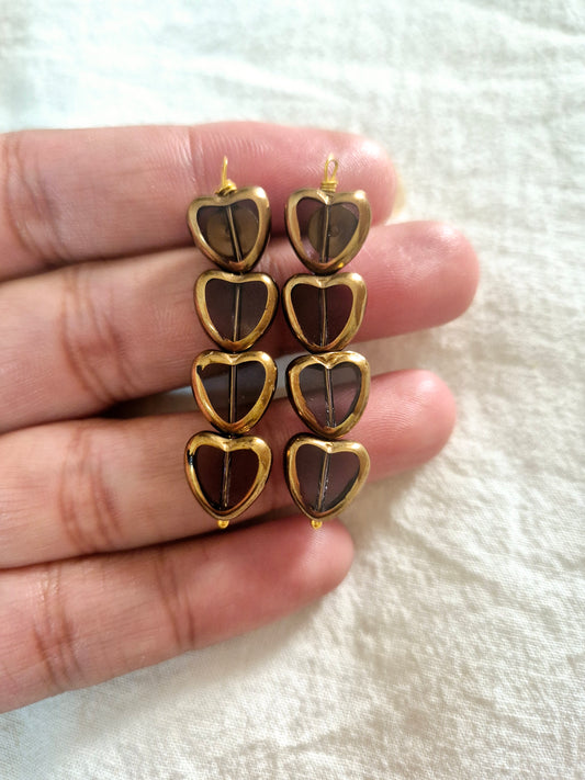 Dil wali line earrings