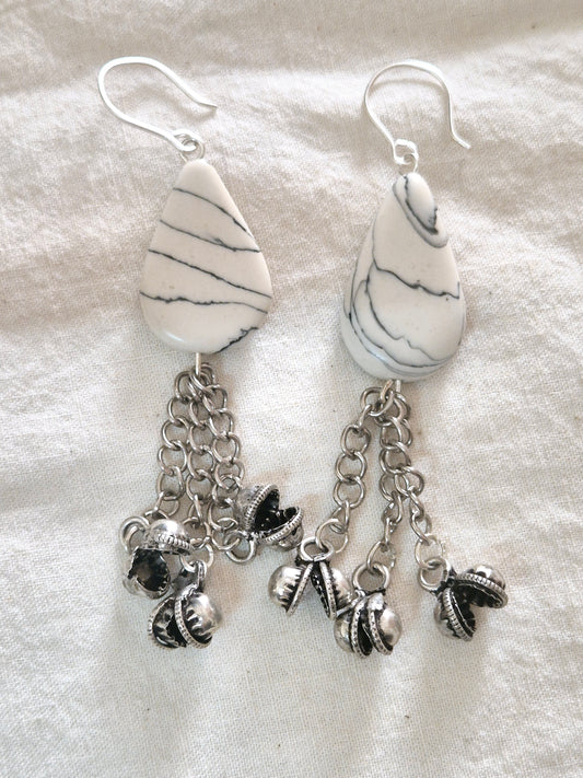 Drop latkan earrings