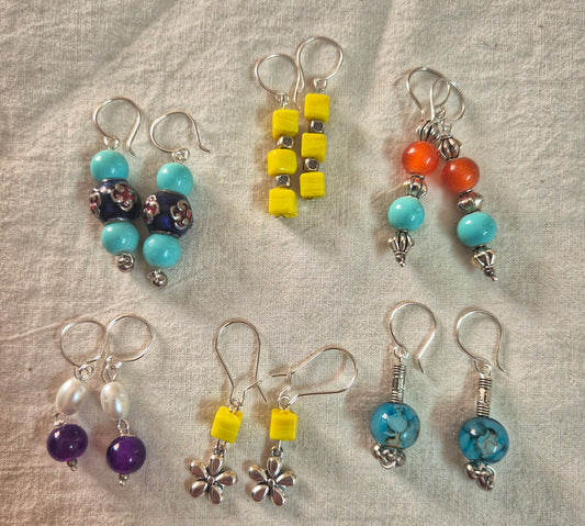 Combo of 6 bead earring