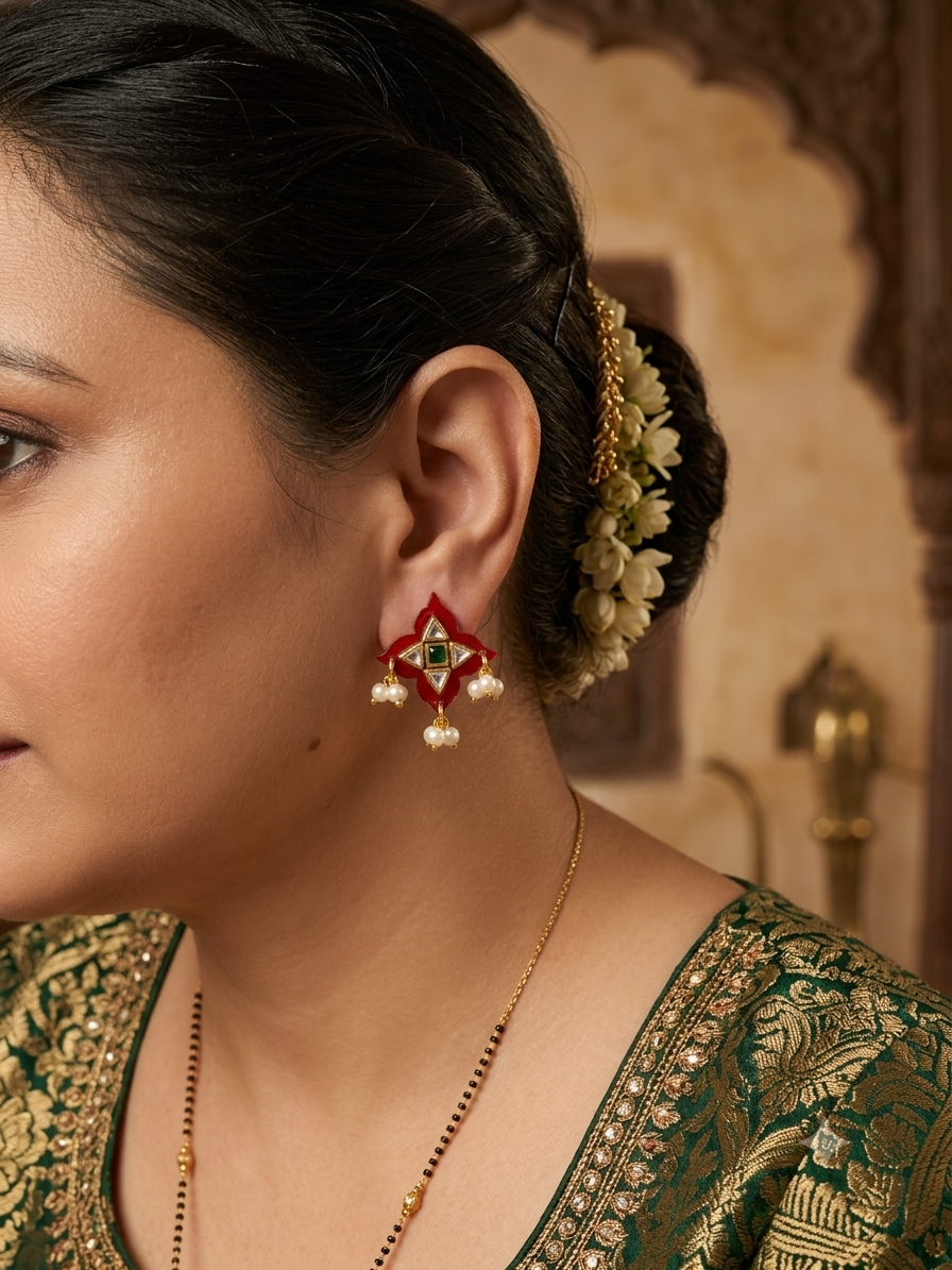 Kundan resin stud