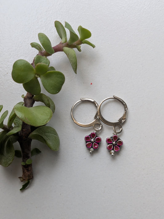 Bloom flower earrings