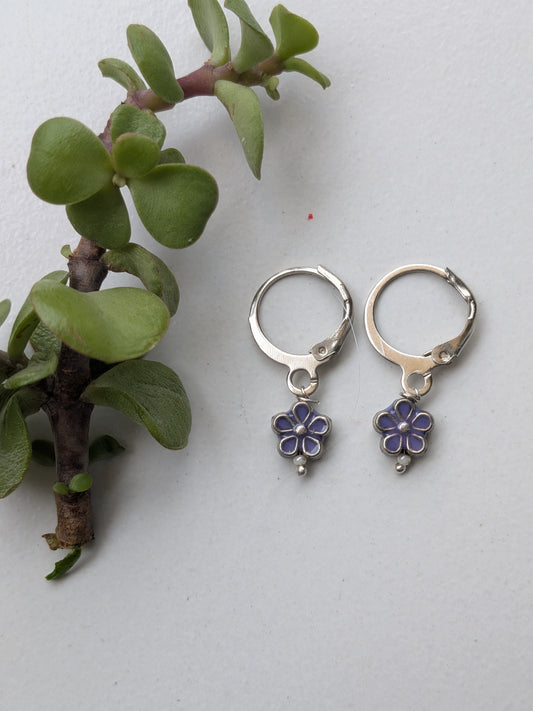 Bloom flower earrings