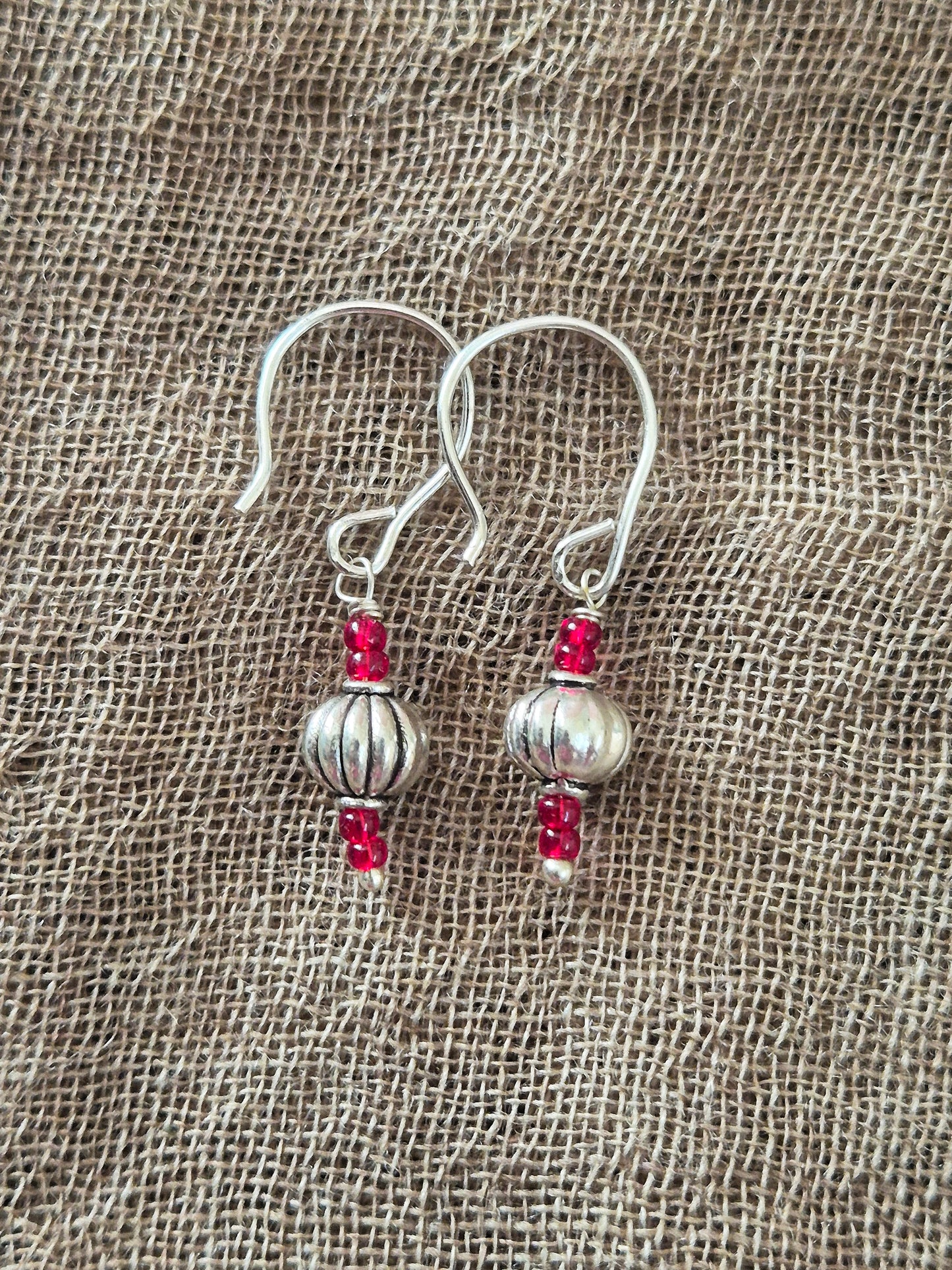 Charm bead earrings