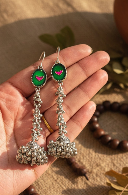 Jhumka oval gola wala8