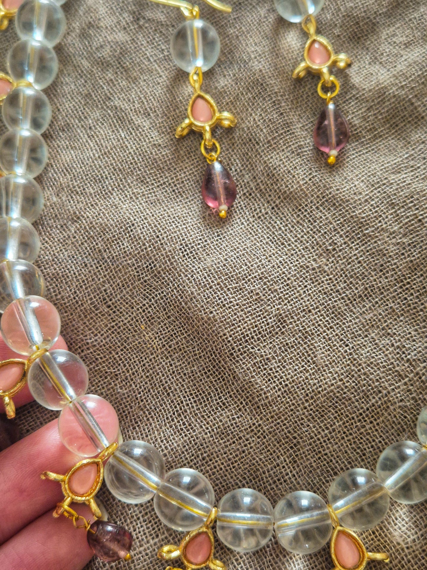 Bead kundan necklace