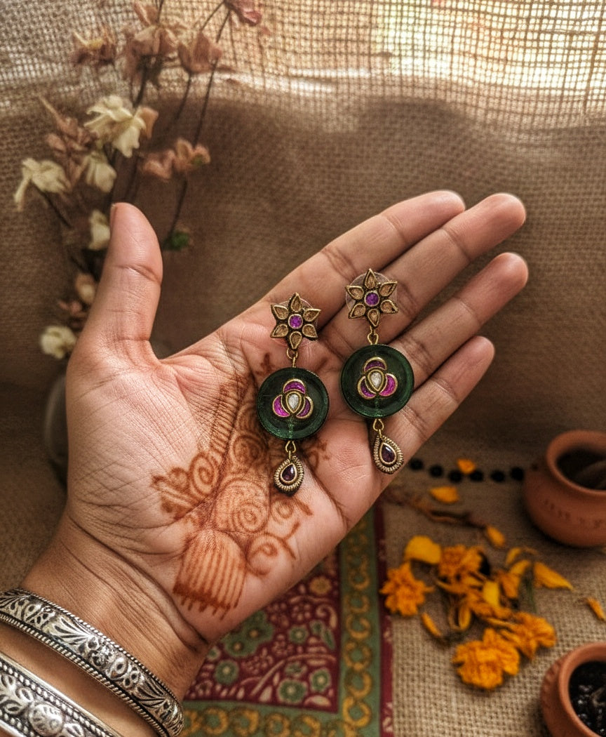 Kundan earrings