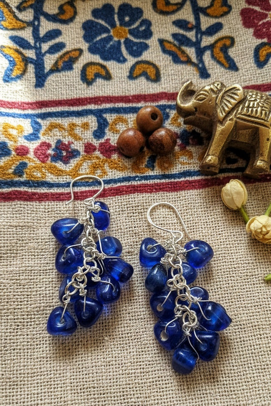 Jhalar bead earrings