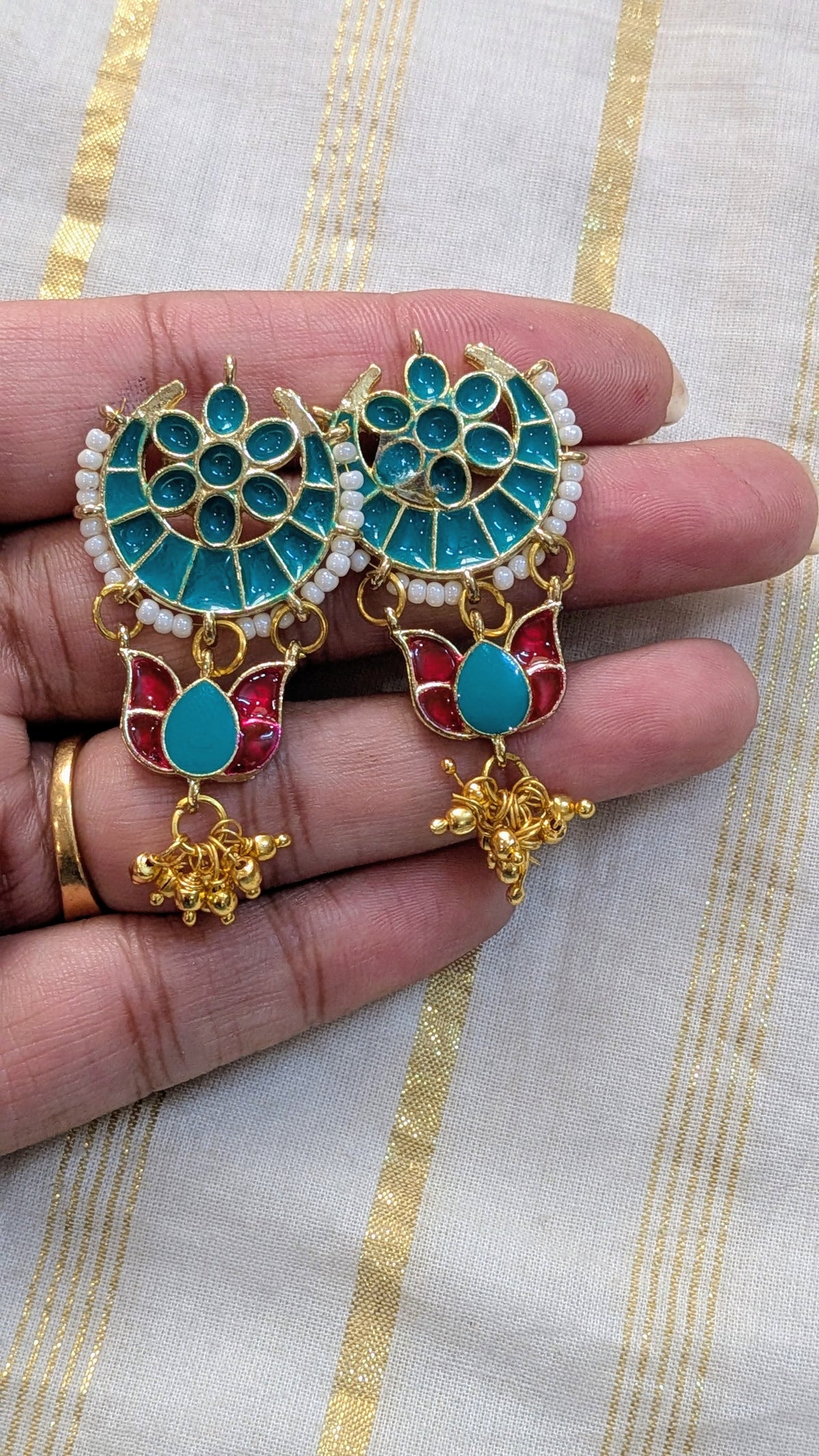 Chand lotus Earrings