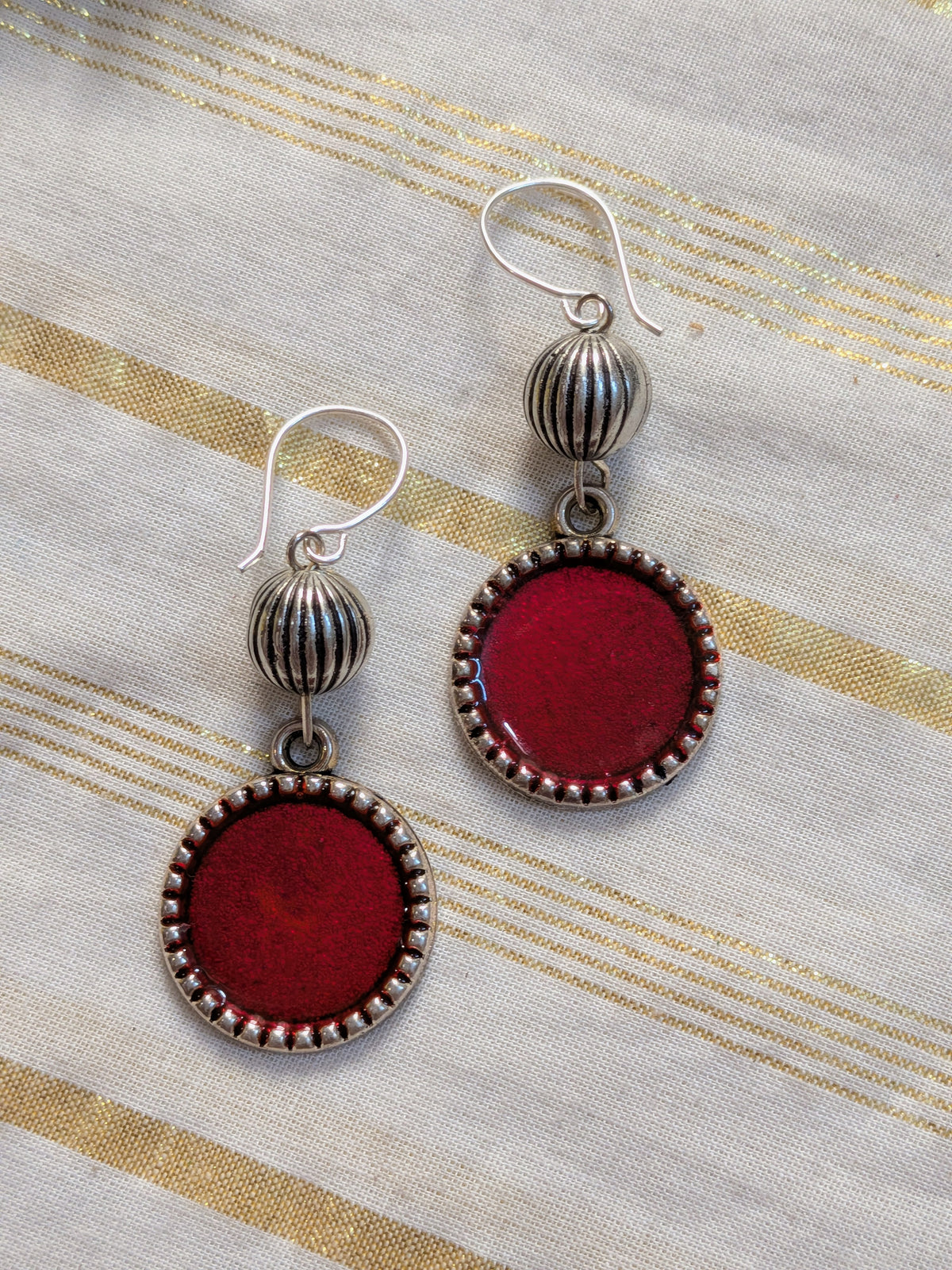Red Gola Earrings