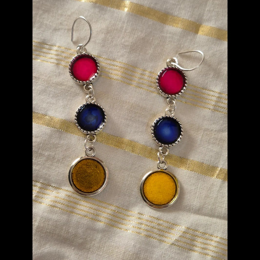 Tin gola earrings