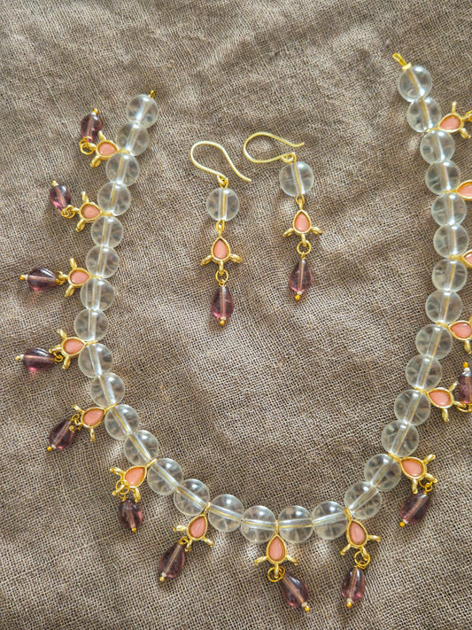 Bead kundan necklace