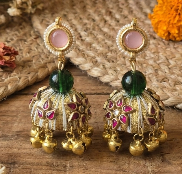 Kundan jhumka