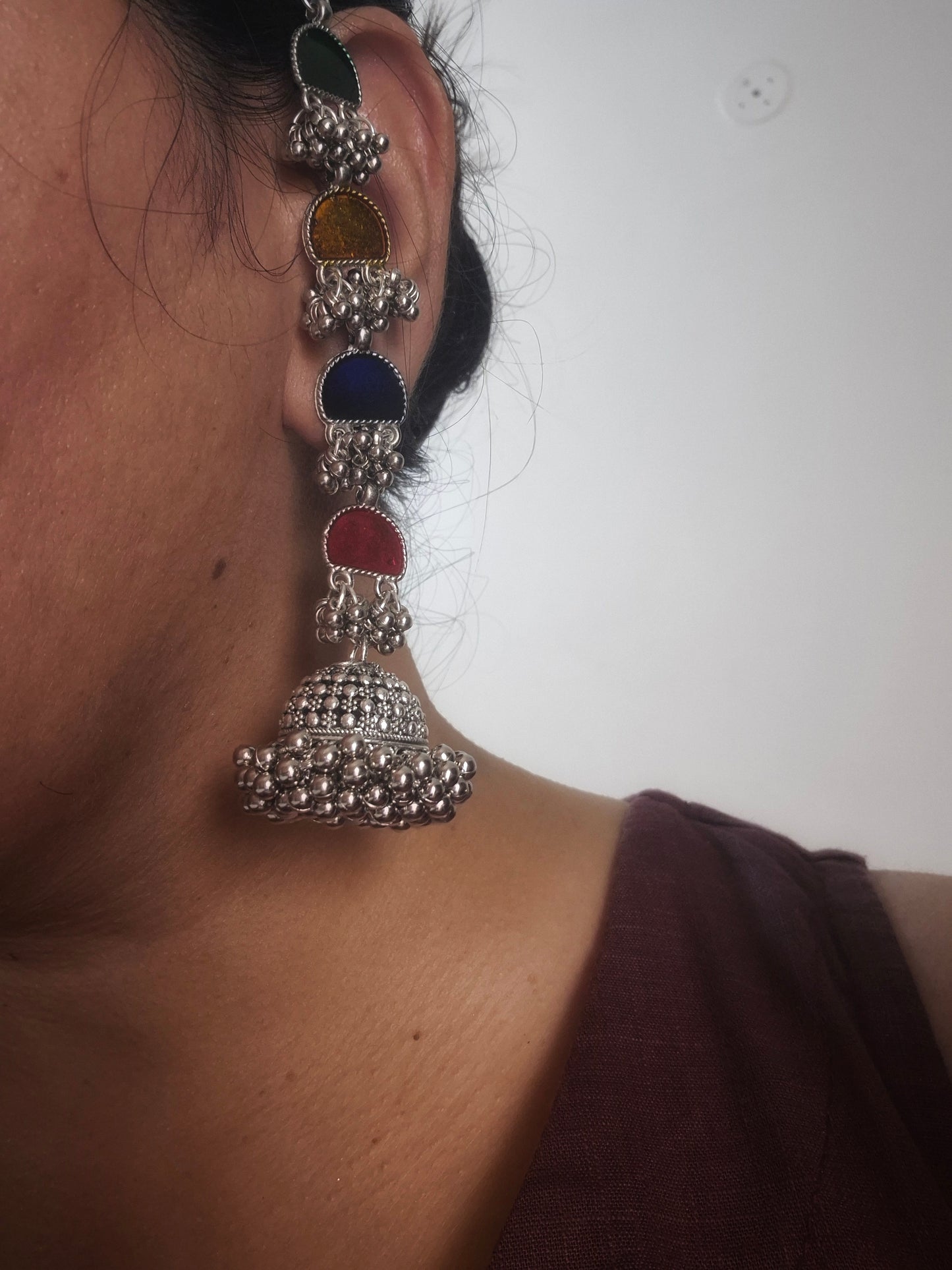 Jhumka adha chand wala