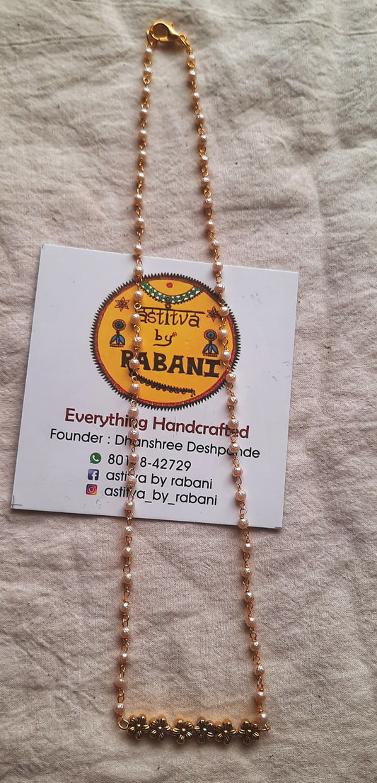 small flower pearl chain