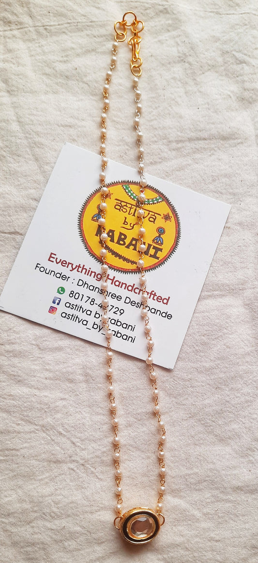Kundan Pearl Chain