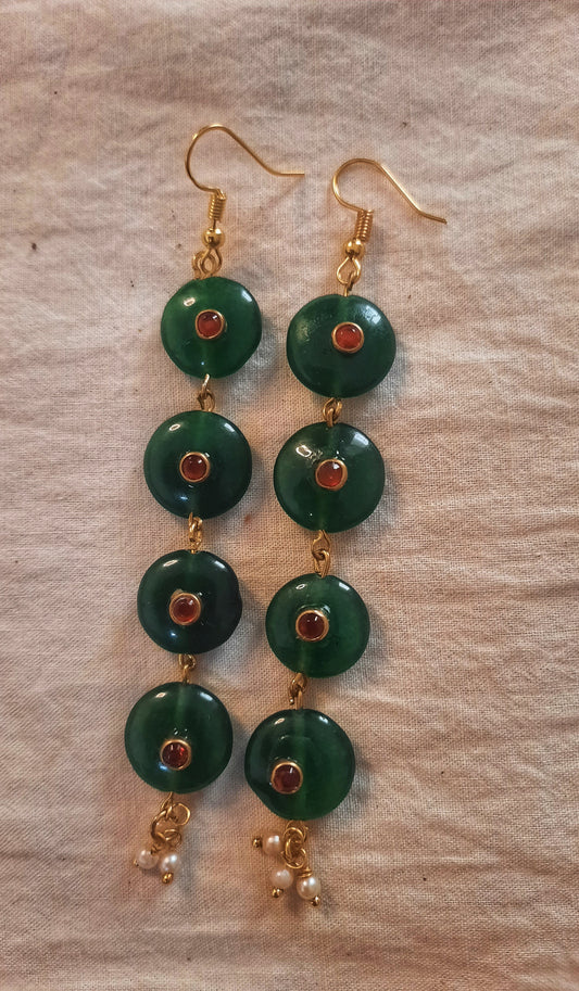 Round Bead earring 1